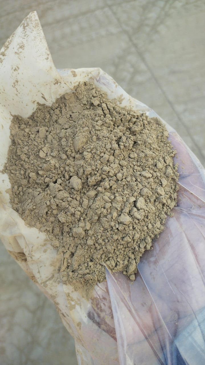 Close-up of classified fly ash sample